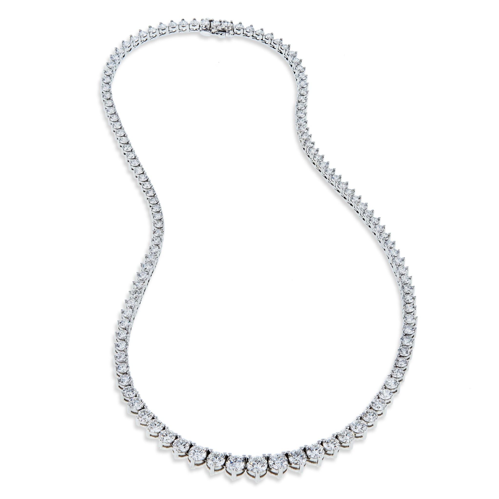 Graduating Diamond Riviera Necklace Necklaces H&amp;H Jewels