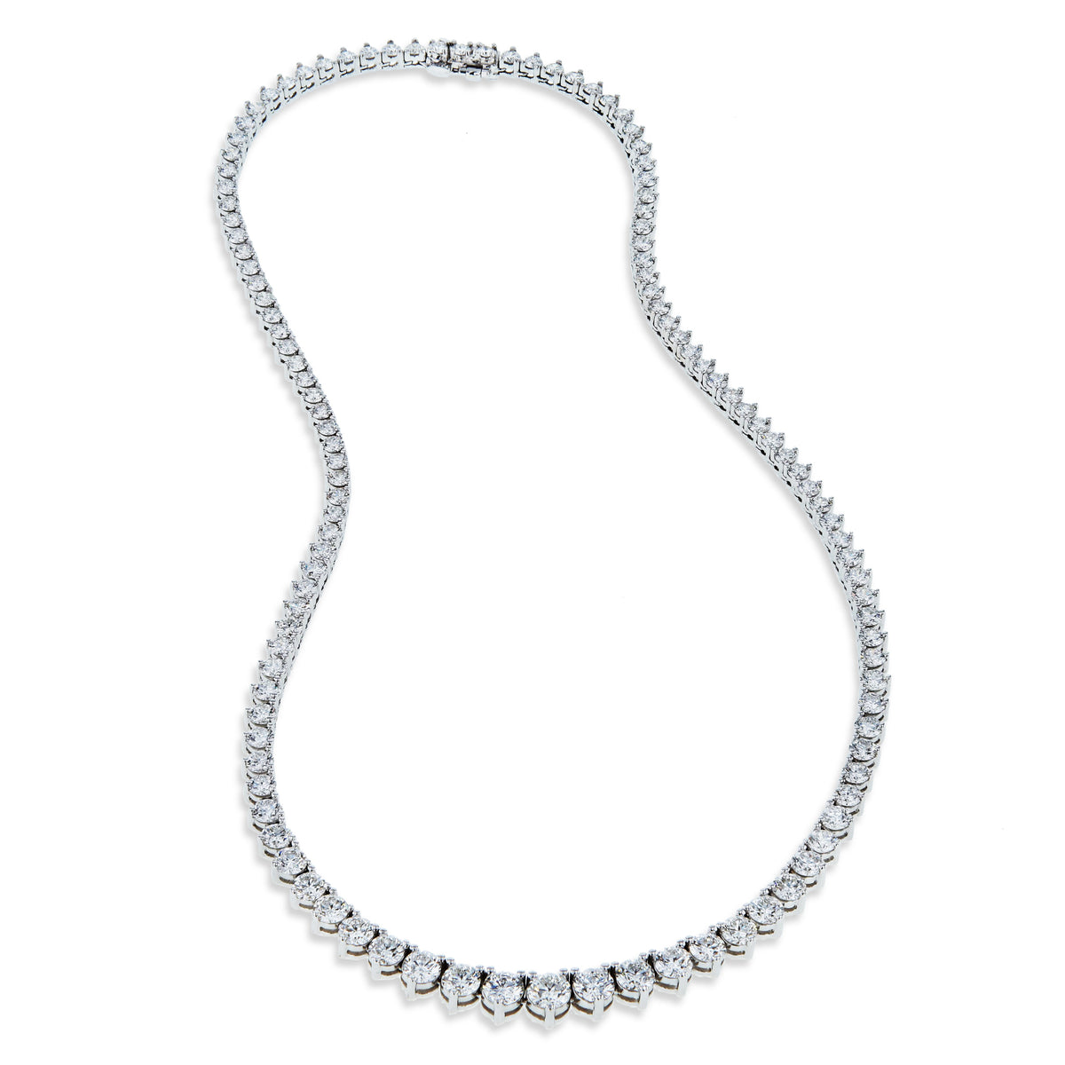 Graduating Diamond Riviera Necklace - Alternate View 1