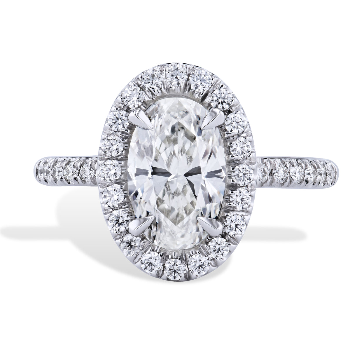 1.61 Carat Oval Cut Diamond Ring Rings H&H Jewels