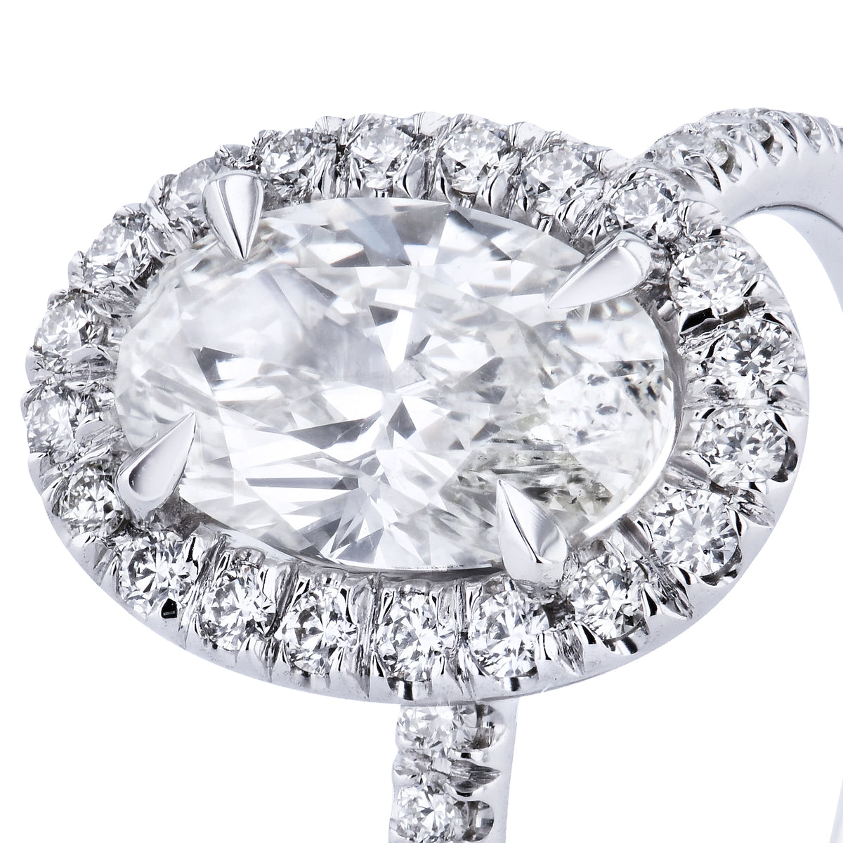 1.61 Carat Oval Cut Diamond Ring - Alternate View 5