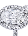 1.61 Carat Oval Cut Diamond Ring Rings H&H Jewels