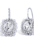 Classic Old Mine Cut Diamond Lever-back Earrings Earrings H&H Jewels