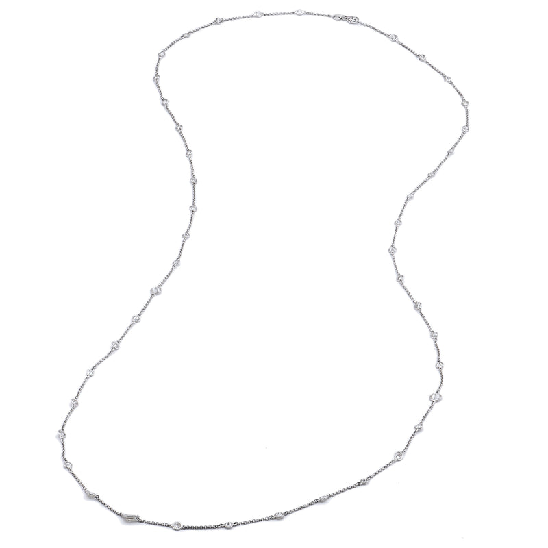 Diamonds by the Yard Platinum 40in Necklace Necklaces H&H Jewels