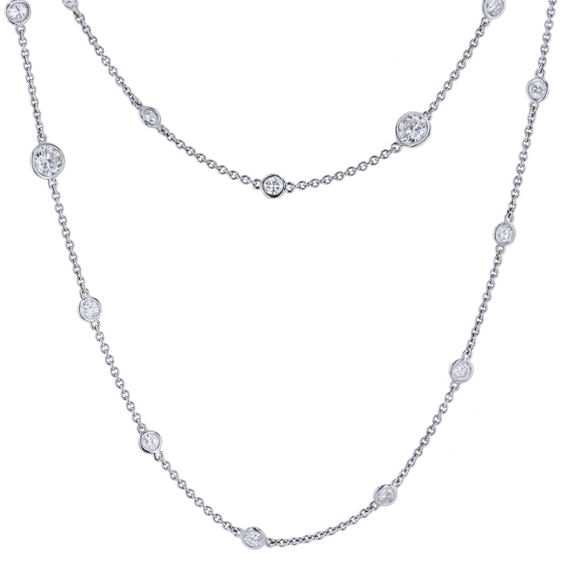 Diamonds by the Yard Platinum 40in Necklace Necklaces H&H Jewels