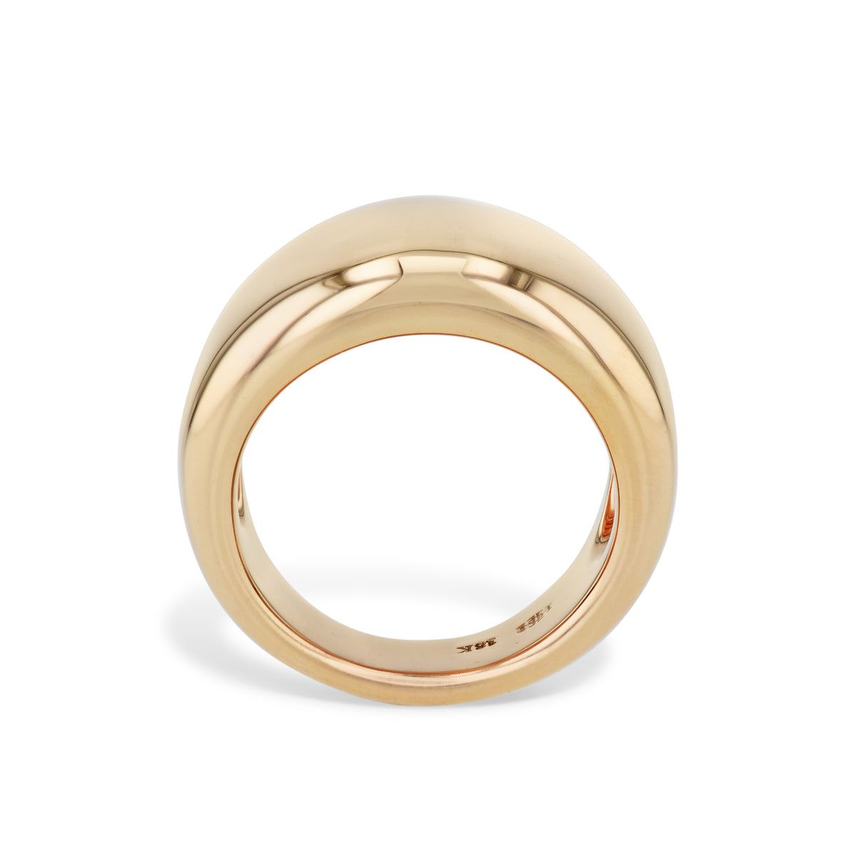 18kt Rose Gold Dome Ring - Alternate View 1