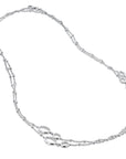 Bezel Set Diamond Pave White Gold Necklace Necklaces Curated by H