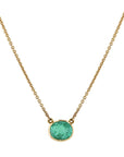 Colombian Emerald Yellow Gold Pendant Necklace Necklaces H&H Jewels
