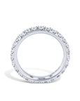 Round Diamond Platinum Eternity Band Ring Rings H&H Jewels