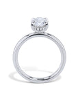 1.50 Carat Oval Diamond Platinum Engagement Ring Rings H&H Jewels