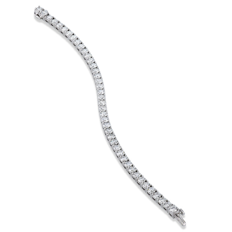 Round Brilliant 9.56ct Diamond White Gold Tennis Bracelet Bracelets H&H Jewels