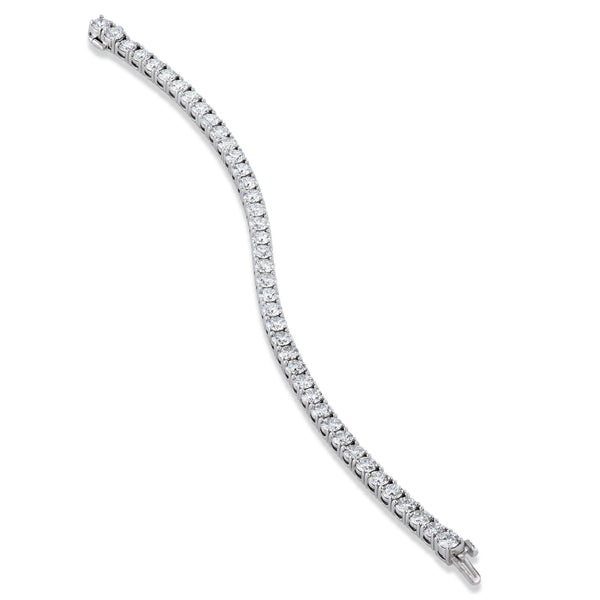 Round Brilliant 9.56ct Diamond White Gold Tennis Bracelet Bracelets H&H Jewels