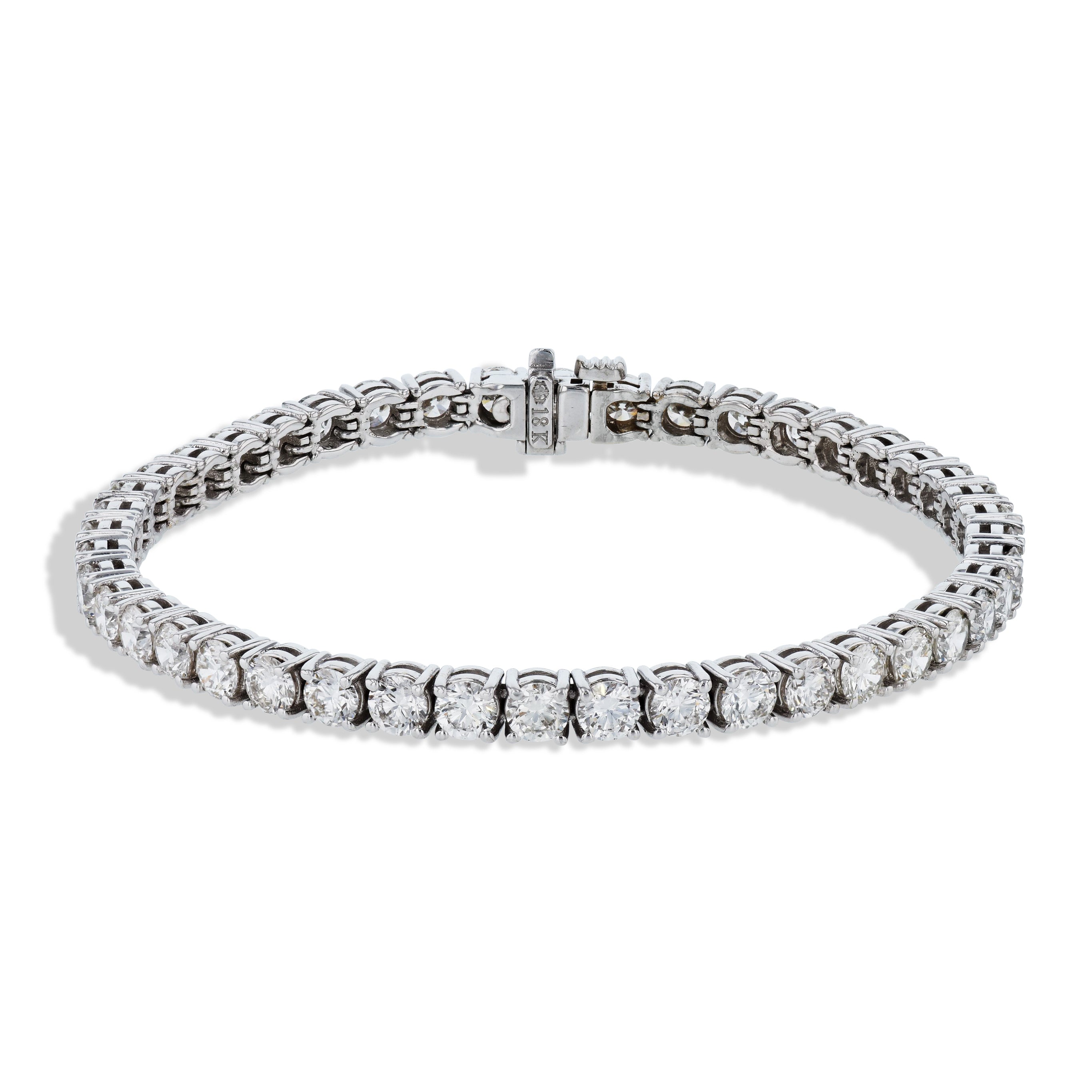 Diamond White Gold Tennis Bracelet Bracelets H&amp;H Jewels
