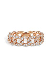 Diamond Rose Gold Chain Link Ring Rings Curated by H