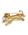 18kt. Yellow Gold Italian Tiger Estate Pin Brooches Estate & Vintage