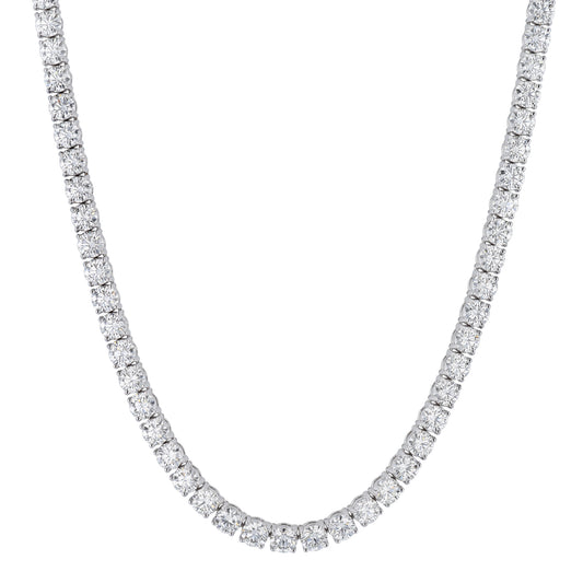 24.47ct Diamond 18kt White Gold Tennis Necklace Necklaces H&H Jewels