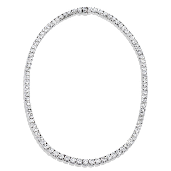 24.47ct Diamond 18kt White Gold Tennis Necklace Necklaces H&H Jewels