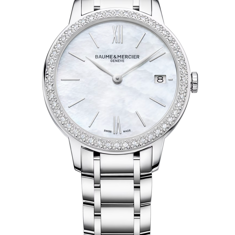 Baume & Mercier Classima Mother of Pearl Diamond 31mm Watch - 10478 Watches Baume & Mercier
