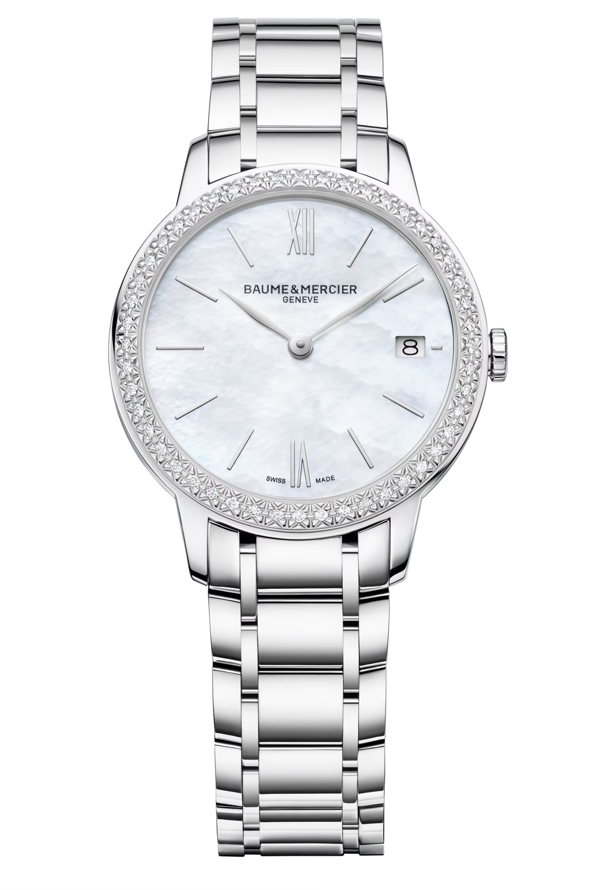 Baume & Mercier Classima Mother of Pearl Diamond 31mm Watch - 10478 Watches Baume & Mercier