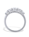 5 Stone Diamond Platinum Band Ring Rings H&H Jewels