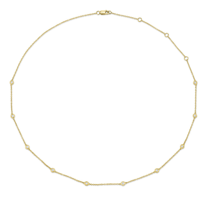 Yellow Gold Diamonds by the Yard Necklace Necklaces Shy Creation