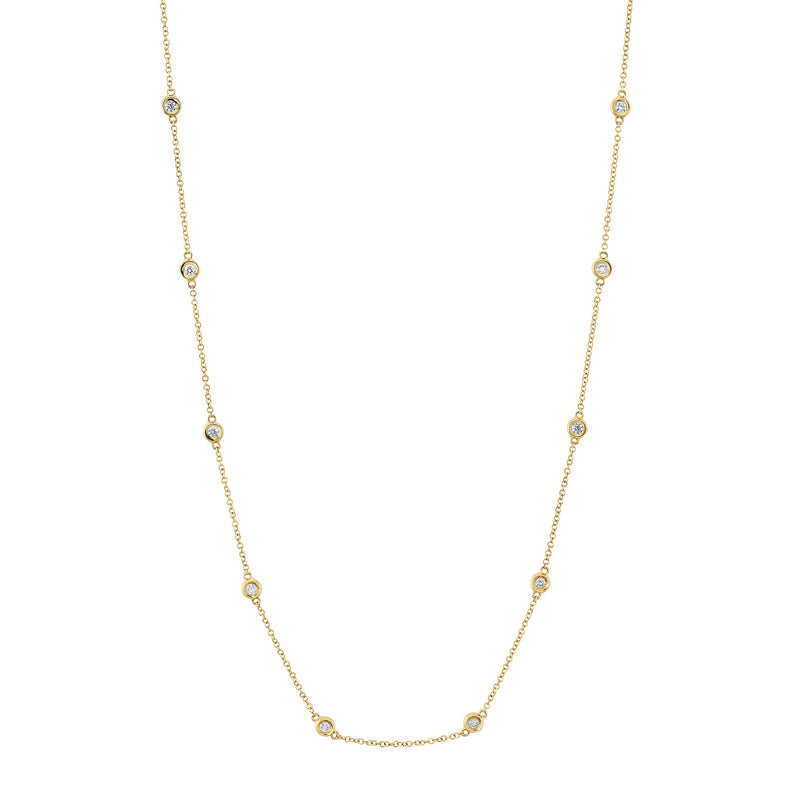 Yellow Gold Diamonds by the Yard Necklace Necklaces Shy Creation