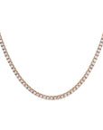18kt Rose Gold Diamond Tennis Necklace Necklaces H&H Jewels