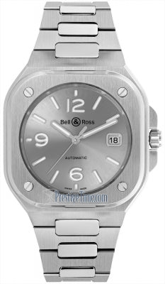 Bell &amp; Ross BR 05 Grey Steel Watches Bell &amp; Ross