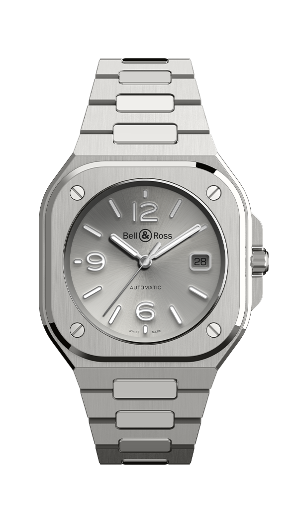 Bell & Ross BR 05 Grey Stainless Steel 40mm Automatic Watch Watches Bell & Ross