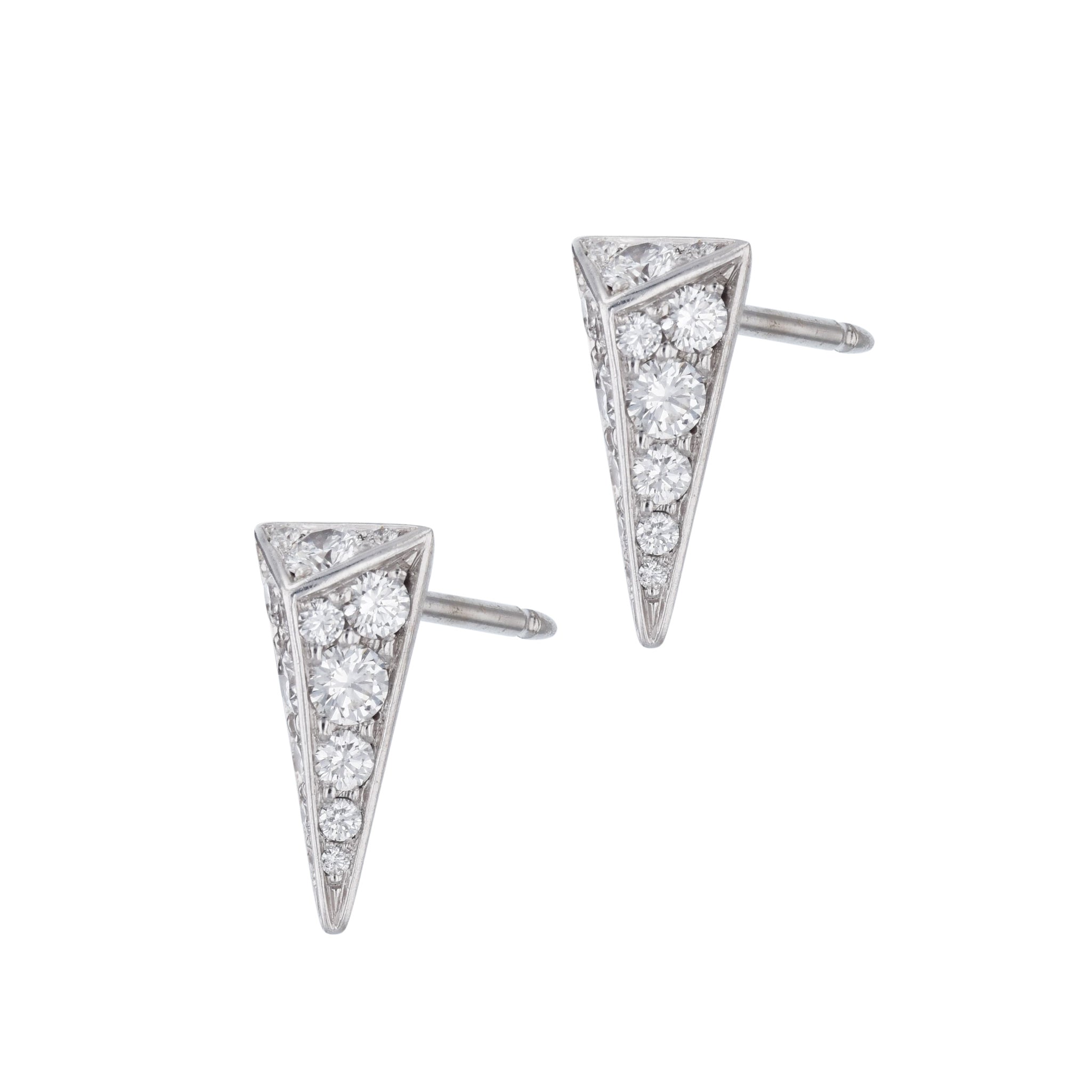 Kristen Farrel Diamond White Gold Estate Earrings Earrings Estate &amp; Vintage