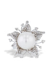 South Sea Pearl Diamond White Gold Estate Ring Rings Estate & Vintage