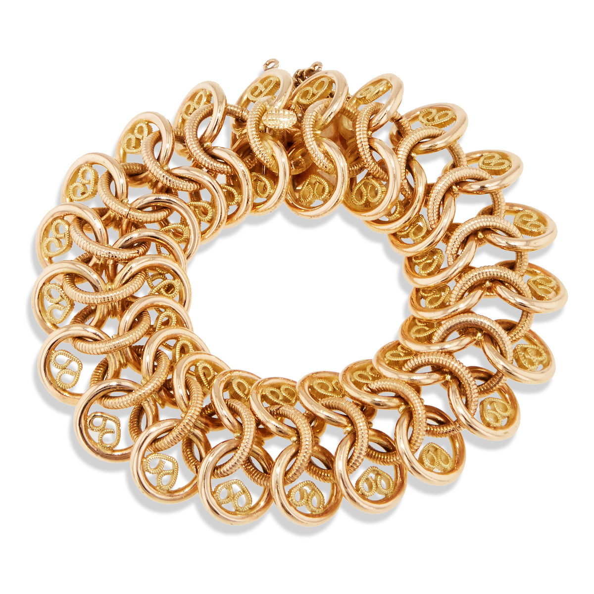 Rose and Yellow Gold Bracelet Bracelets Estate & Vintage