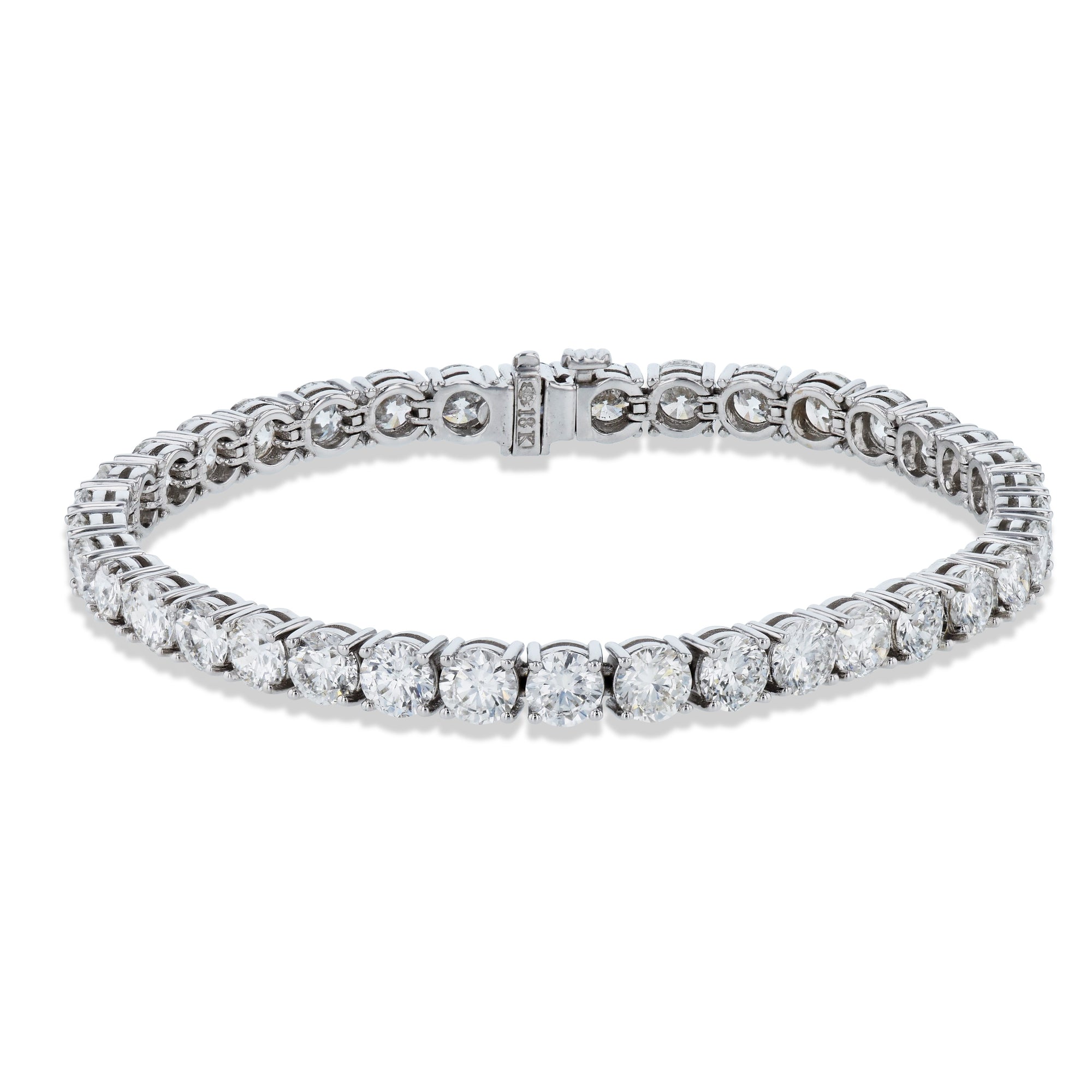 Diamond White Gold Tennis Bracelet Bracelets H&amp;H Jewels