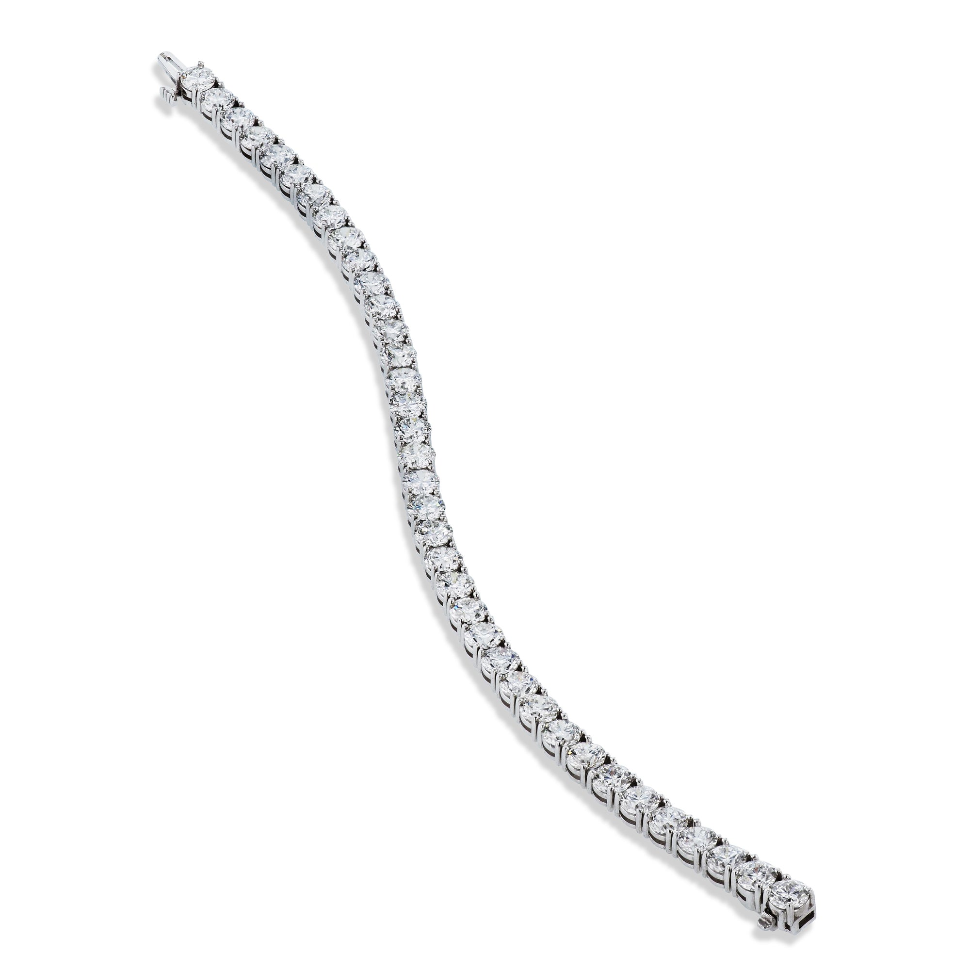 Diamond White Gold Tennis Bracelet Bracelets H&amp;H Jewels