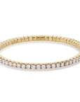 Rose Gold Diamond Stretch Tennis Bracelet Bracelets Curated by H