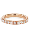 Rose Gold Diamond Eternity Band Ring Rings H&H Jewels
