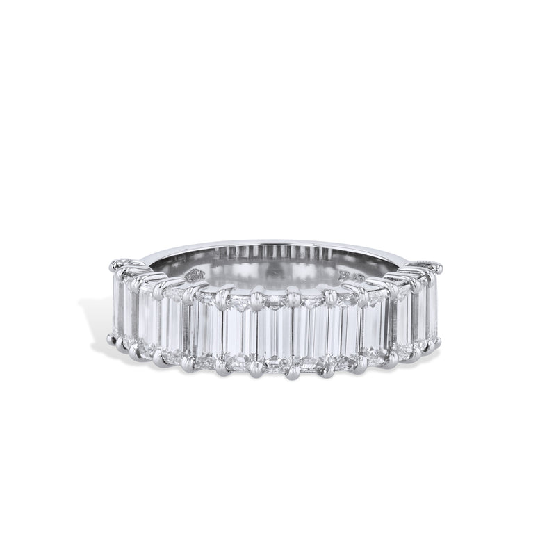 2.20ct Emerald Cut Diamond Platinum Ring Rings H&H Jewels