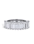 2.20ct Emerald Cut Diamond Platinum Ring Rings H&H Jewels