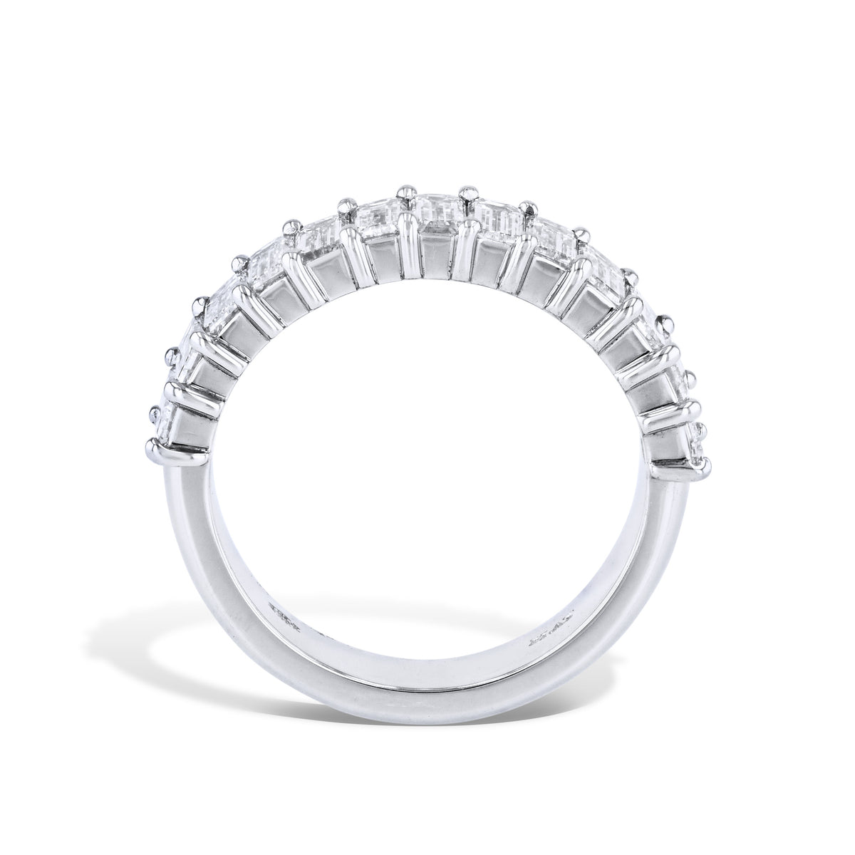 2.20ct Emerald Cut Diamond Platinum Ring - Alternate View 1