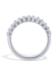 Emerald Cut Diamond Platinum Band Ring Rings H&H Jewels