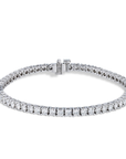 Round Brilliant Diamond White Gold Tennis Bracelet Bracelets H&H Jewels