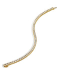 Round Diamond Yellow Gold Tennis Bracelet Bracelets H&H Jewels