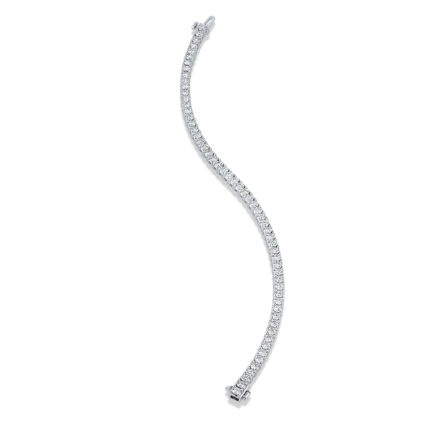 Round Diamond White Gold Tennis Bracelet Bracelets H&H Jewels
