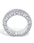 4.45ct Diamond 18K White Gold Stretch Ring Rings Curated by H