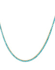 Turqouise Yellow Gold Necklace Necklaces Curated by H
