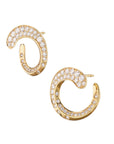Diamond Yellow Gold Earrings Earrings Curated by H