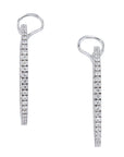 Diamond Pave White Gold Hoop Earrings Earrings Curated by H