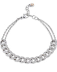 White Gold Pave Diamond Link Bracelet Bracelets Curated by H