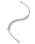 White Gold Pave Diamond Link Bracelet Bracelets Curated by H
