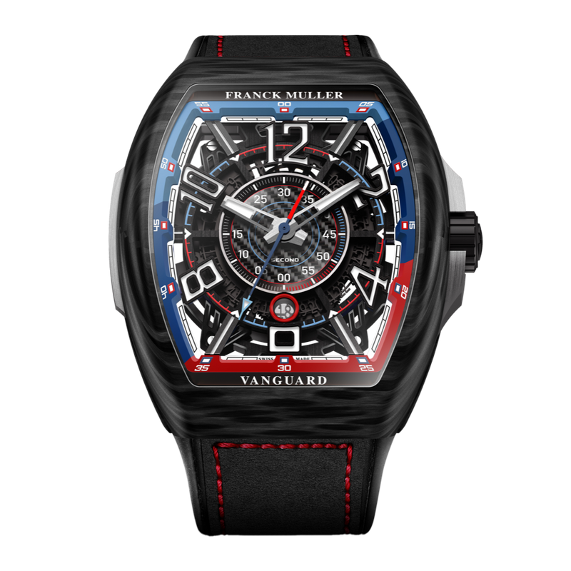 Franck Muller Vanguard Racing Carbon Bill Auberlen Automatic Watch - V45SCSQTRCGBACBAC Watches Franck Muller