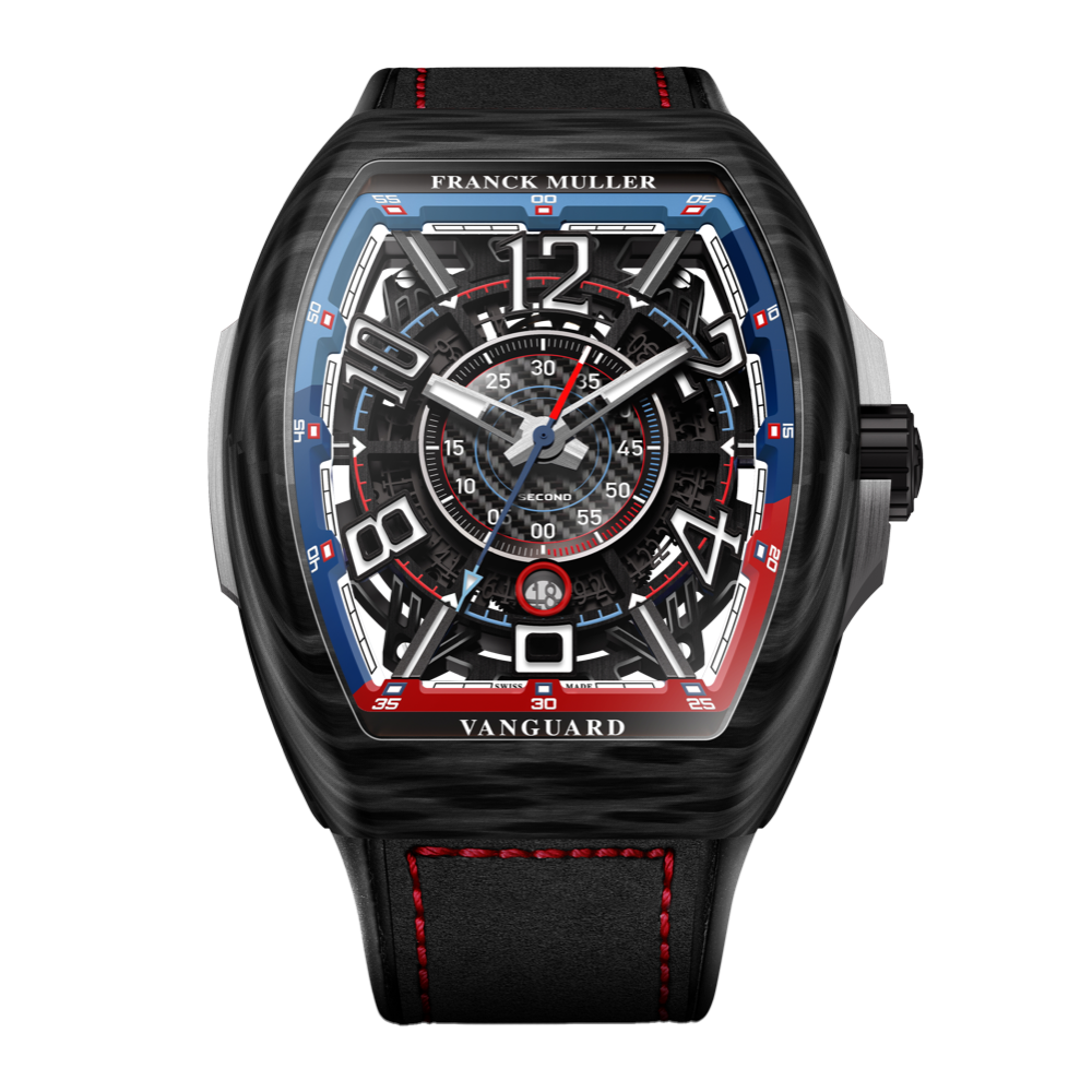 Franck Muller Vanguard Racing Carbon Bill Auberlen Automatic Watch - V45SCSQTRCGBACBAC Watches Franck Muller